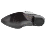 Women's Black Sequins Western Rodeo Cowboy Leather Boots J Toe