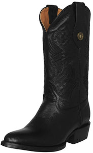 Womens #315 Black Western Boots Leather - Round Toe