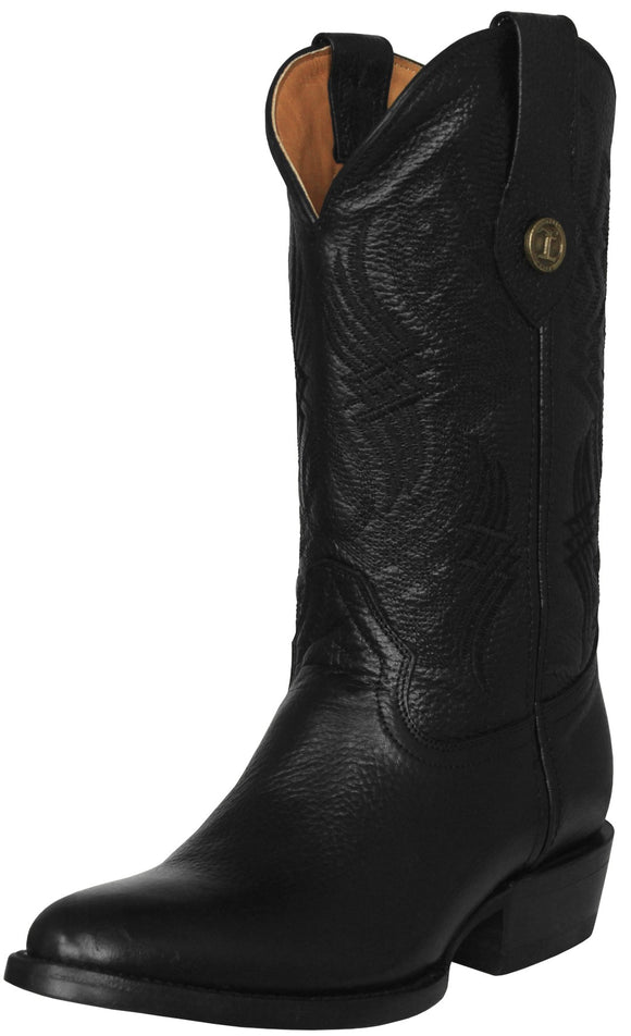Womens #315 Black Western Boots Leather - Round Toe
