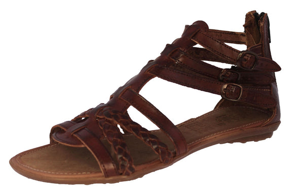 Womens Authentic Huaraches Real Leather Sandals Gladiator Cognac - #541