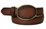 Cognac #494 Western Cowboy Belt Grain Leather - Removable Buckle