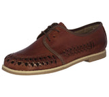 Womens Authentic Huaraches Real Leather Lace Up Cognac - #1992
