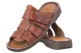 Mens 660 Chedron Leather Mexican Huarache Sandals Open Toe