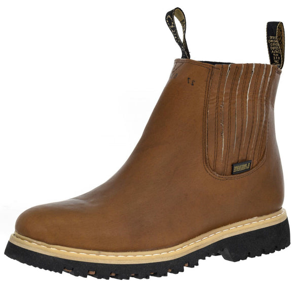 Mens 100TR Tan Work Boots Slip Resistant - Soft Toe