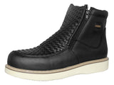 Mens 350RA Black Work Boots Leather Zipper - Soft Toe