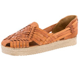 Womens #105 Light Brown Authentic Mexican Huaraches - Closed Toe