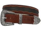 Chedron #350 Western Belt Overlay Leather - Removable Buckle