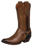 Womens Jane Light Brown Western Boots Removable Straps - Snip Toe