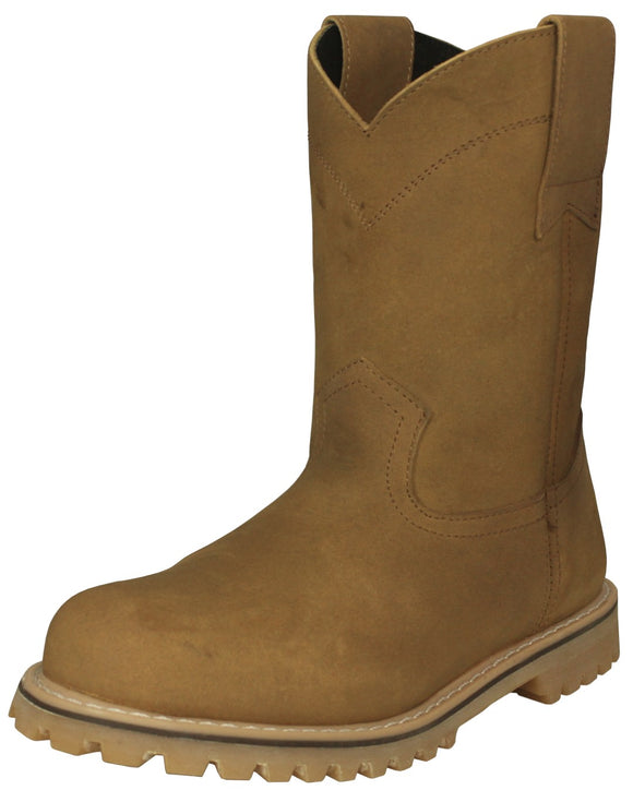 Mens 710TR2 Light Brown Work Boots Leather Anti Slip - Soft Toe