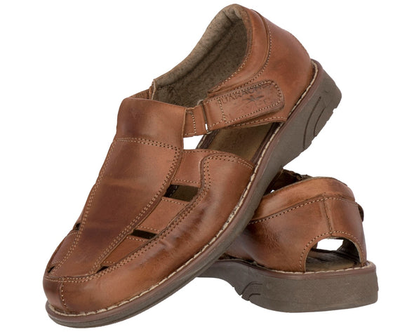 Men's Chedron Genuine Hand-Woven Leather Mexican Sandals Huaraches 006.