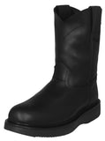 Mens 710RA Black Work Boots Leather Pull On - Soft Toe