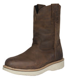 Mens 710RA Brown Work Boots Leather Pull On - Soft Toe
