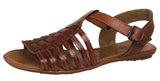 Womens #402 Cognac Authentic Mexican Huaraches - Open Toe