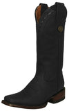Womens Cassidy Black Western Boots Leather - Square Toe
