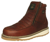 Mens 300W Chedron Work Boots Leather Zipper - Soft Toe