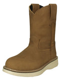 Mens 710RA Light Brown Work Boots Leather Pull On - Soft Toe