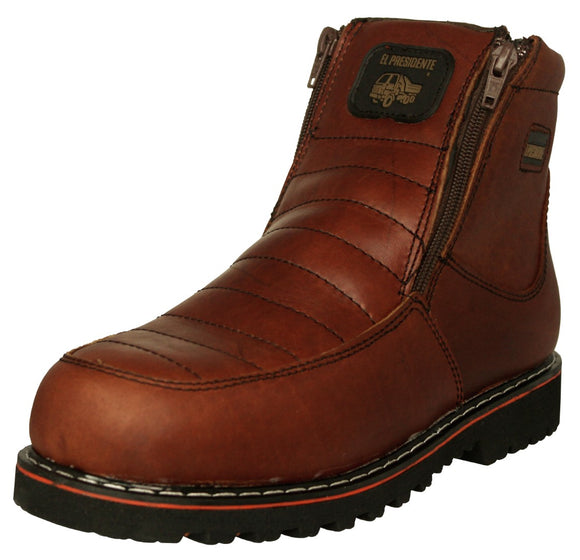 Mens 300TR Chedron Work Boots Leather Zipper - Soft Toe