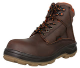 Mens #ST70 Black Work Boots Leather Lace Up - Steel Toe