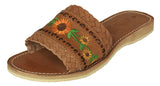 Womens 044 Light Brown Authentic Mexican Huaraches - Open Toe
