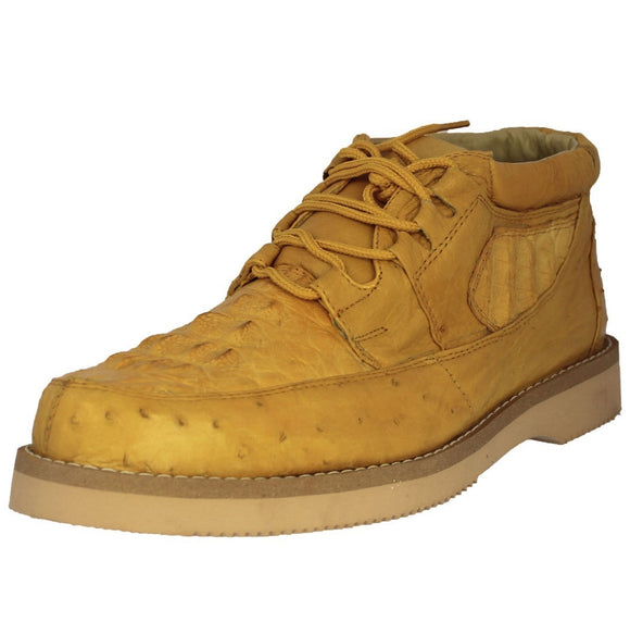 Mens Buttercup Real Crocodile & Ostrich Skin Western Shoes