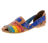 Womens #113 Rainbow Authentic Mexican Huaraches - Closed Toe