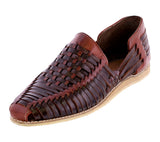 Mens 196 Brown Leather Mexican Huarache Sandals Closed Toe
