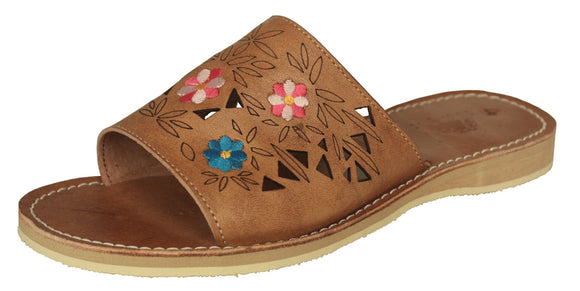 Womens #449 Light Brown Authentic Mexican Huaraches - Open Toe