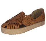 Womens #F106 Light Brown Authentic Mexican Huaraches - Closed Toe