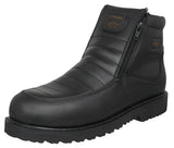 Mens 300TR Black Work Boots Leather Zipper - Soft Toe