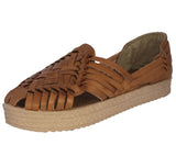 Womens F106 Light Brown Authentic Huaraches Real Leather Sandals