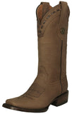 Womens Cassidy Light Brown Western Boots Leather - Square Toe