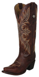 Womens Twins Brown Western Boots Leather - Snip Toe