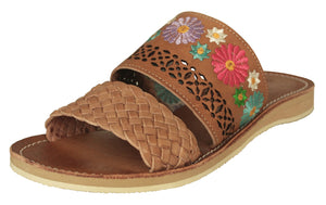 Womens #448 Light Brown Authentic Mexican Huaraches - Open Toe