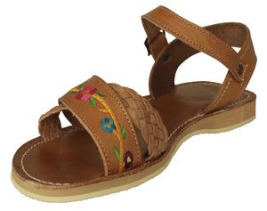 Womens #790 Light Brown Authentic Mexican Huaraches - Open Toe