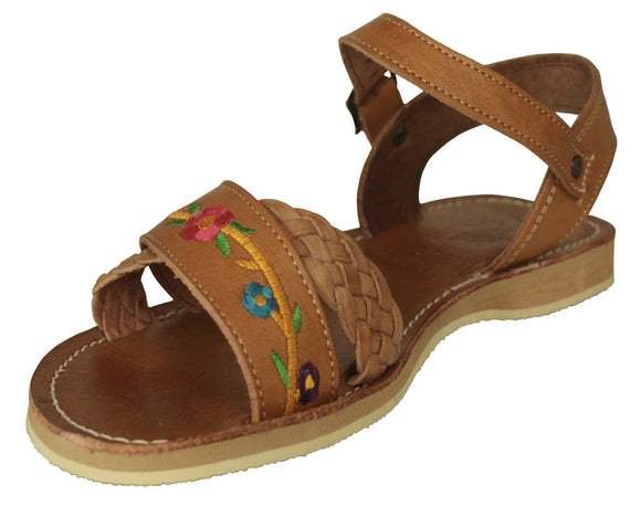 Womens #790 Light Brown Authentic Mexican Huaraches - Open Toe