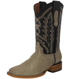 Mens #GAM Sand Western Boots Suede Leather - Square Toe