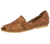 Womens #110 Light Brown Authentic Mexican Huaraches - Closed Toe