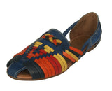 Womens Authentic Huaraches Real Leather Sandals Rainbow - #110