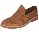 Mens 1980 Light Brown Authentic Mexican Leather Huarache Slip On
