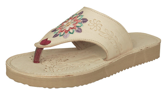 Womens #783 Natural Authentic Mexican Huaraches - Open Toe