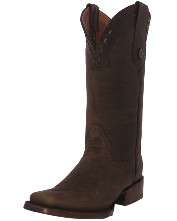 Womens Cassidy Brown Western Boots Leather - Square Toe