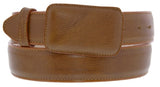 Honey Brown Western Cowboy Belt Solid Grain Leather - Rodeo Buckle