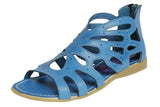 Womens #202 Blue Authentic Mexican Huaraches - Open Toe