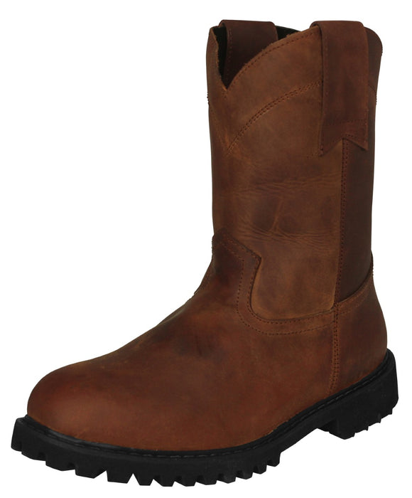 Mens 710TR2 Cognac Work Boots Leather Anti Slip - Soft Toe