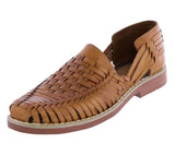 Mens #196 Light Brown Authentic Mexican Huaraches - Closed Toe