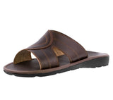 Mens Authentic Huaraches Real Leather Sandals Slides Brown - #133