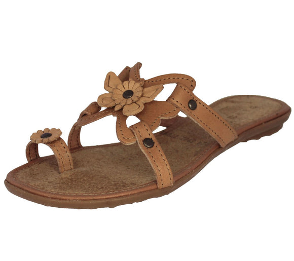 Womens 770 Authentic Huaraches Real Leather Sandals Light Brown