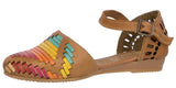 Womens #112 Rainbow Authentic Mexican Huaraches - Closed Toe