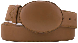 Mens #300L Light Brown Solid Leather Belt - Removable Buckle