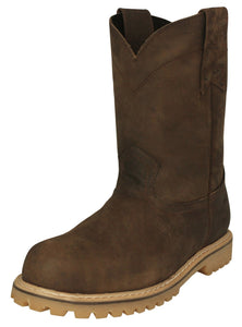 Mens 710TR2 Brown Work Boots Leather Anti Slip - Soft Toe